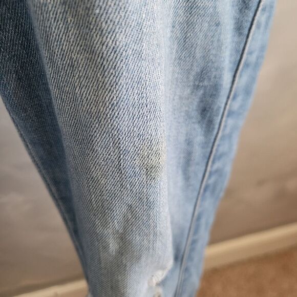 GUESS Jumpsuit Los Angeles Overalls Women's 4 Denim Skinny Leg Distress Y2K - Picture 9 of 16